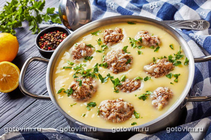  -       (Youvarlakia/Giouvarlakia soup)